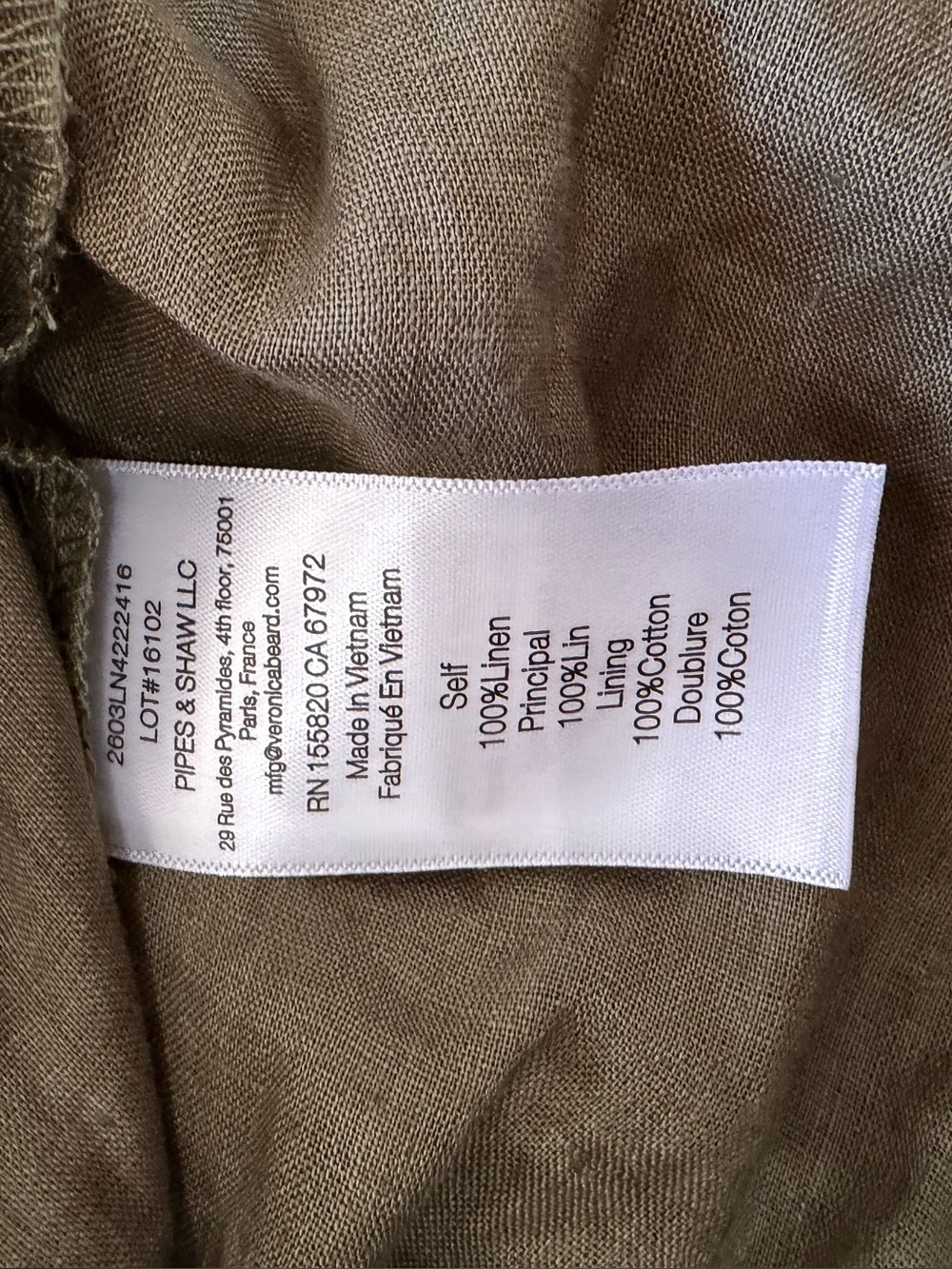 Veronica Beard Kaidin Linen Ruffle Hem Dress - Picture 6 of 9